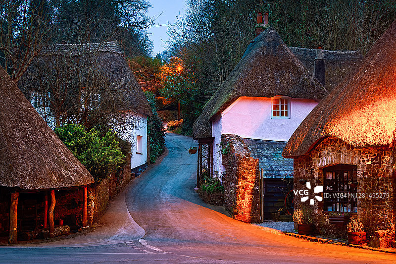 英国德文郡托基科金顿图片素材