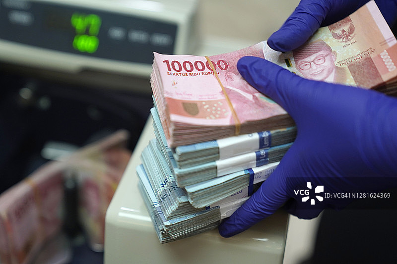 印尼卢比纸币图片素材