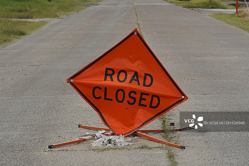 道路封闭标志图片素材
