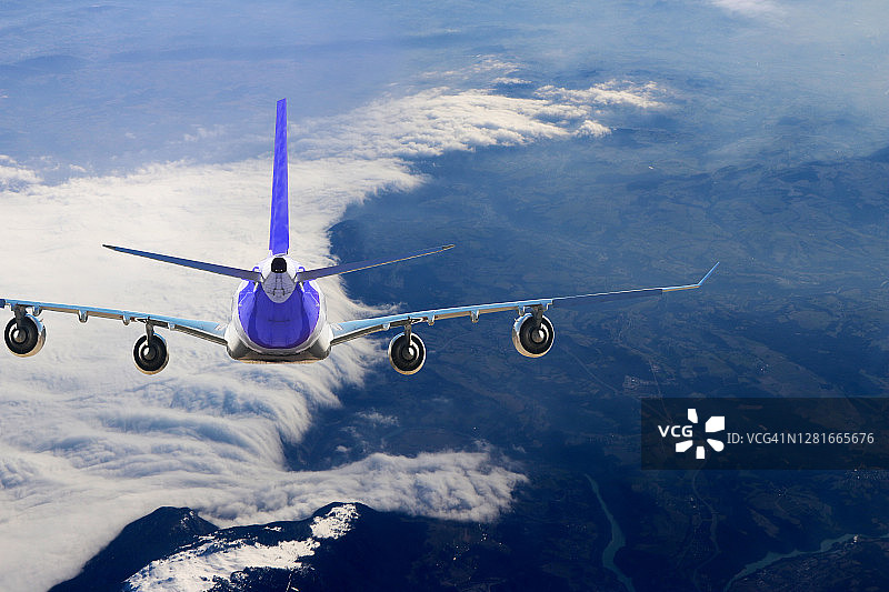 飞机云，旅行交通运输图片素材