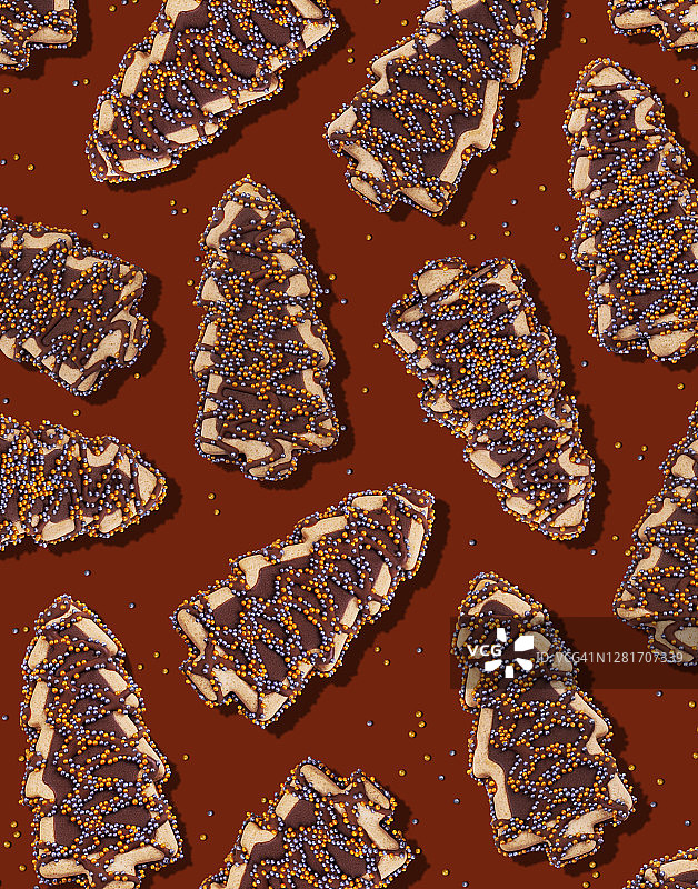 圣诞树饼干图片素材