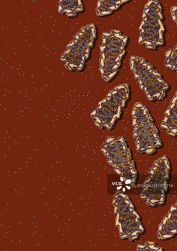 圣诞树饼干图片素材