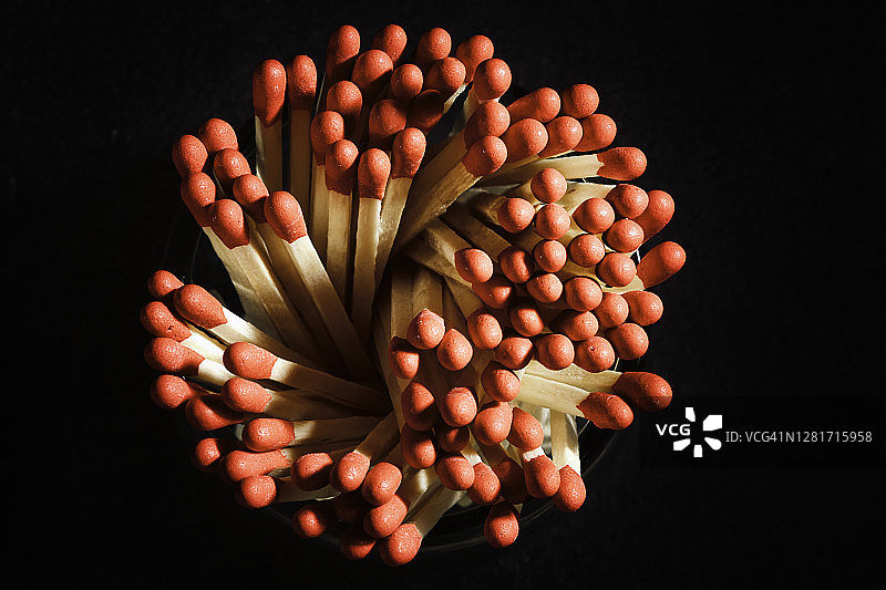 红色火柴特写图片素材