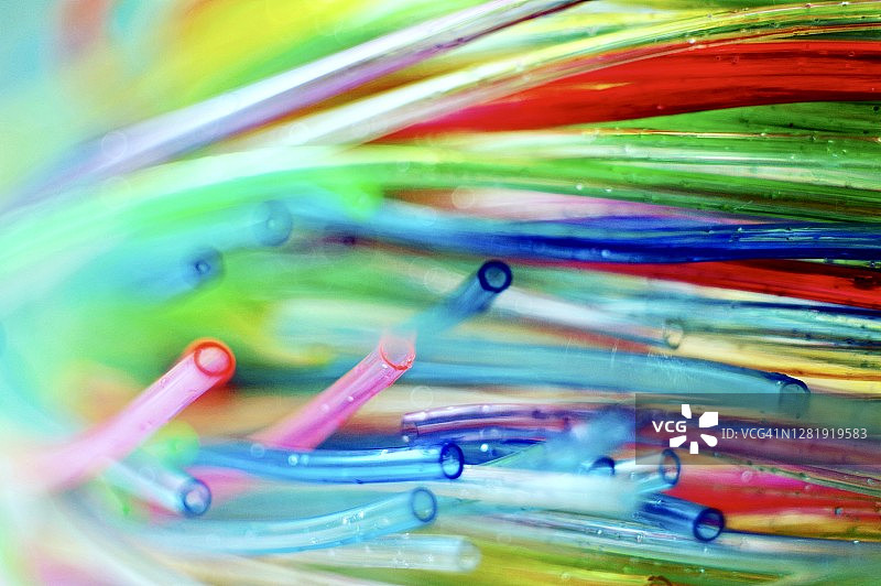 微小的彩色管图片素材