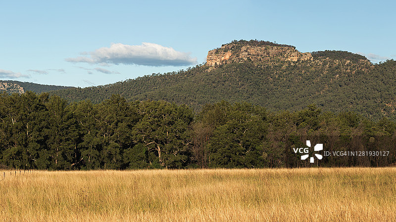 澳大利亚新南威尔士州猎人谷的黄色岩石图片素材