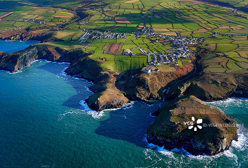 廷塔杰尔航拍图片素材