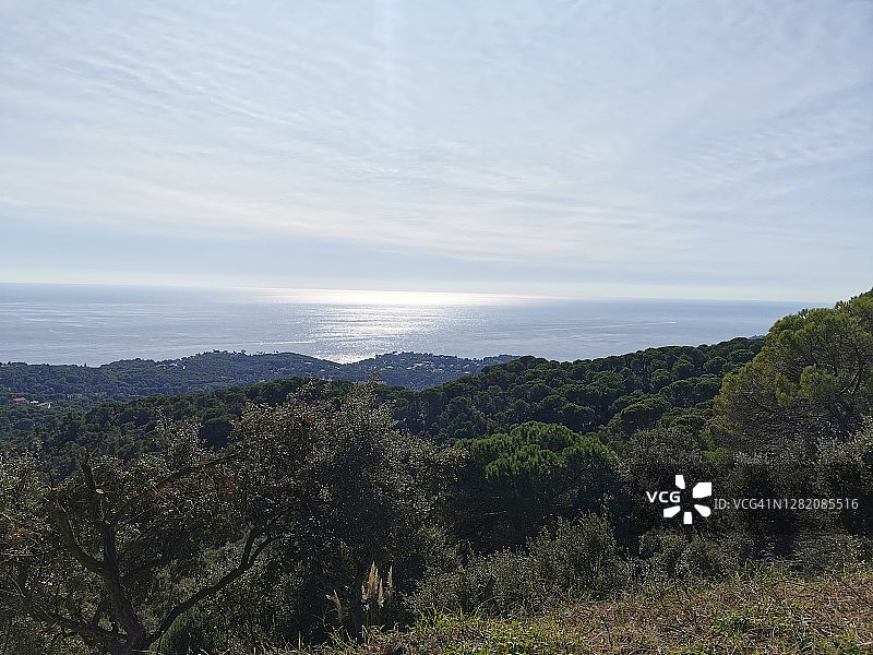 西班牙加泰罗尼亚滨海略雷特地中海景观图片素材