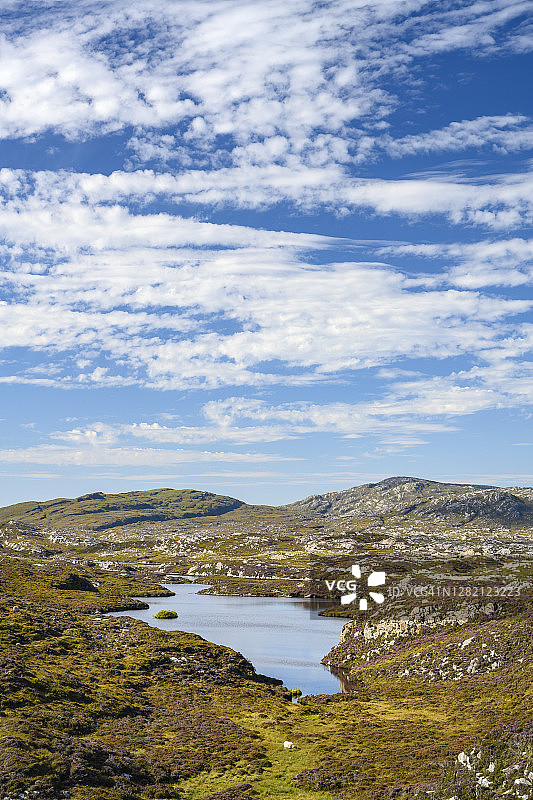 哈里斯岛卢伊格湖上的云彩图片素材