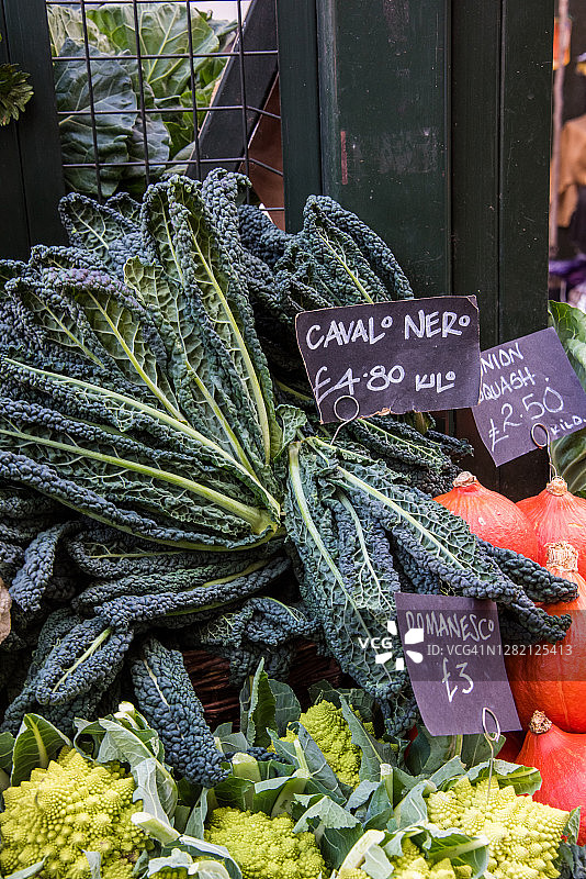 市场上出售的黑羽衣甘蓝图片素材