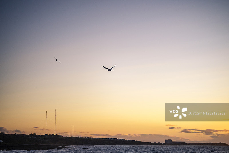 苏格兰默里湾的日落图片素材