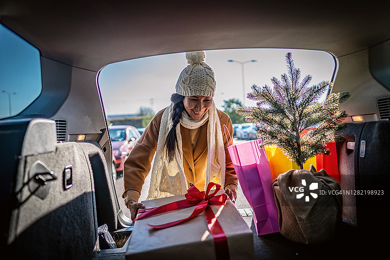 圣诞购物图片素材