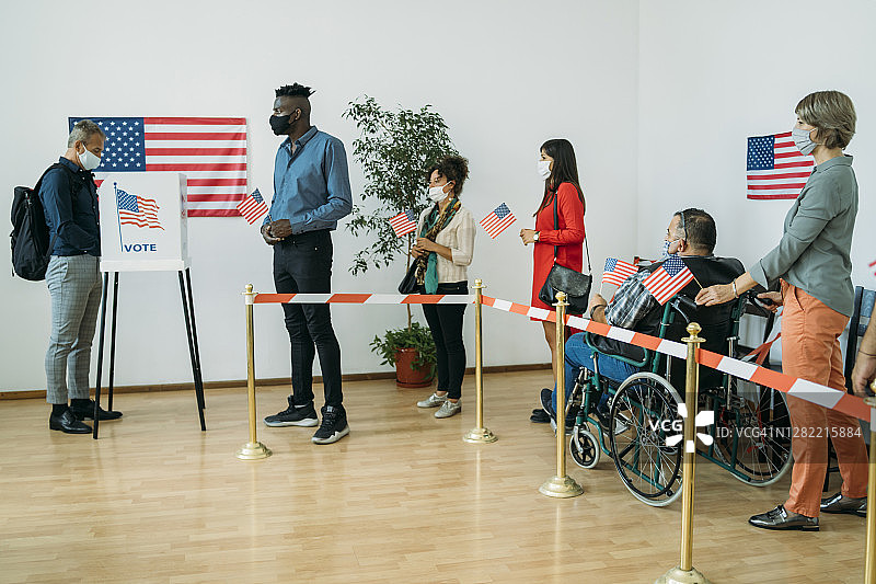 排队投票图片素材