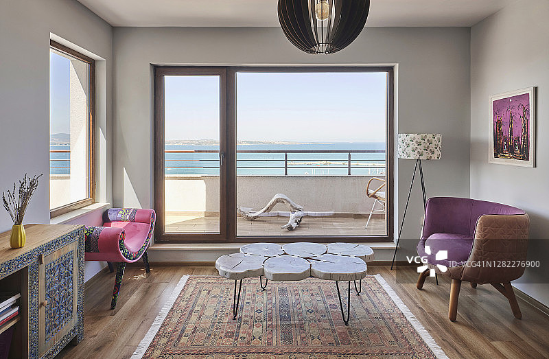 度假公寓的客厅图片素材