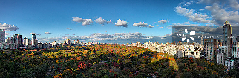 秋季的中央公园图片素材