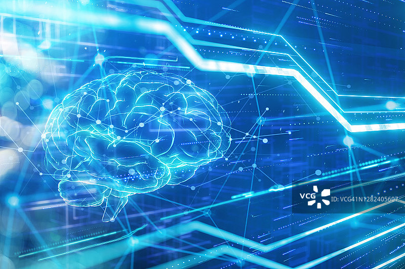 人工智能网络大脑图片素材