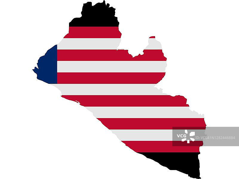 利比里亚地理国家旗帜图片素材