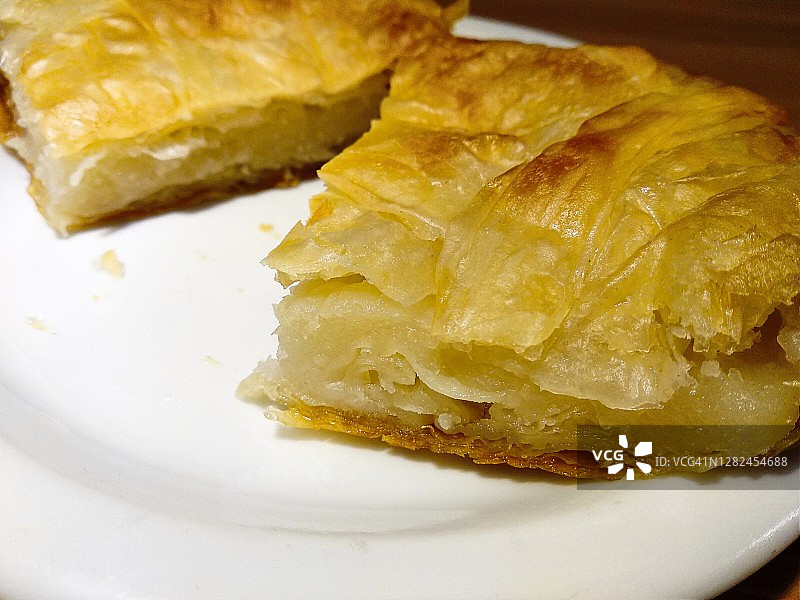 希腊奶油冻千层酥图片素材