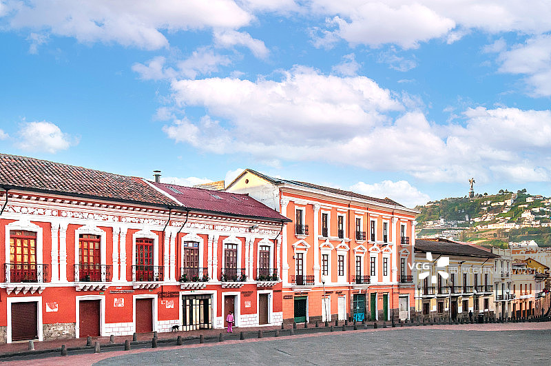 厄瓜多尔基多的城市景观图片素材