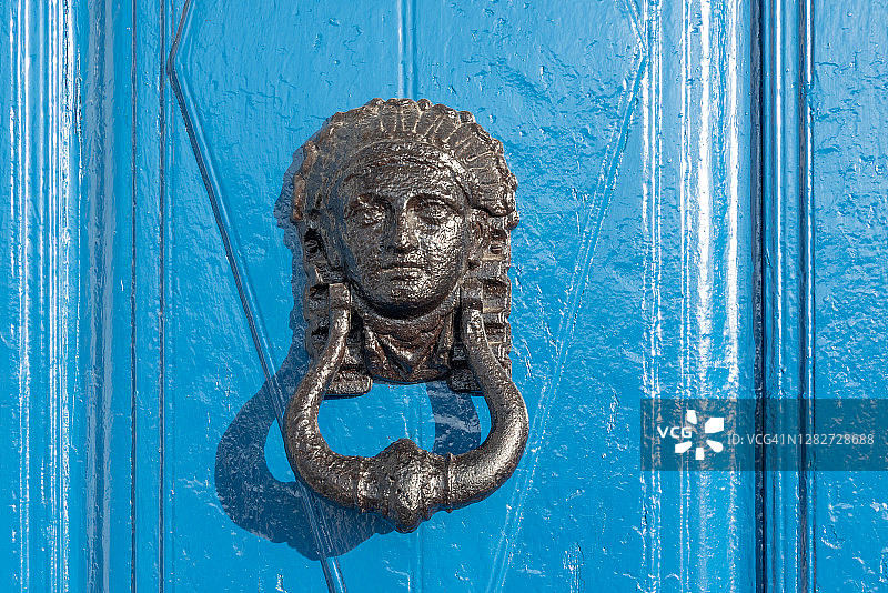 古巴奥尔金的殖民风格门环图片素材