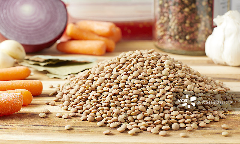 棕色小扁豆图片素材