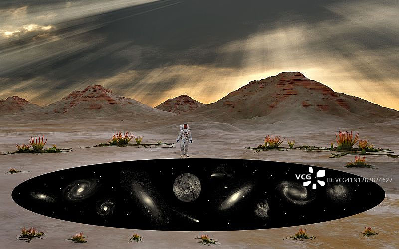 通往宇宙的概念门户图片素材