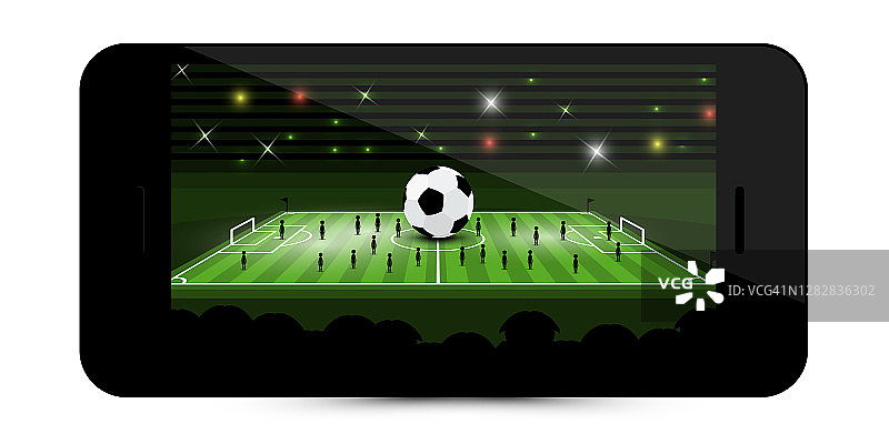 手机上的橄榄球比赛图片素材