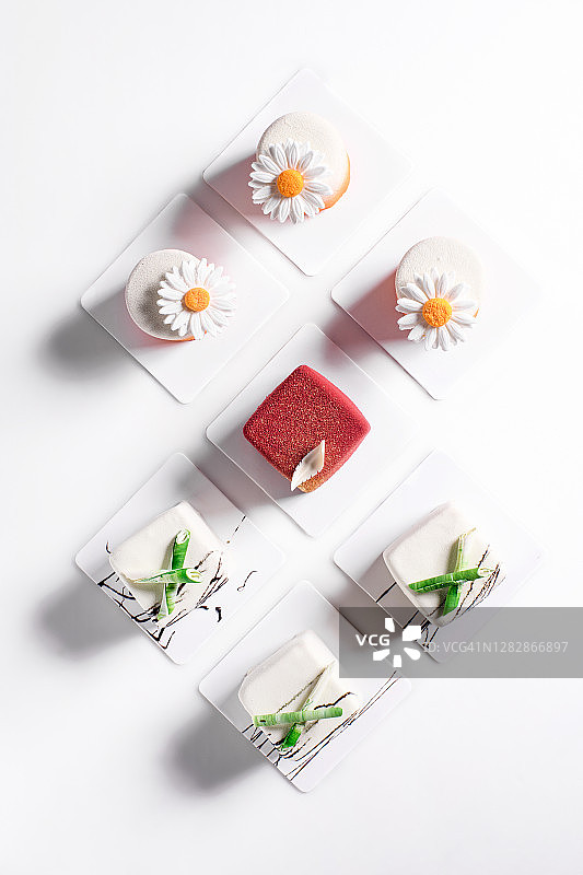 立方体甜点图片素材