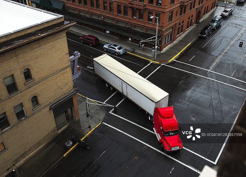 美国比尤特街道航拍景观图片素材