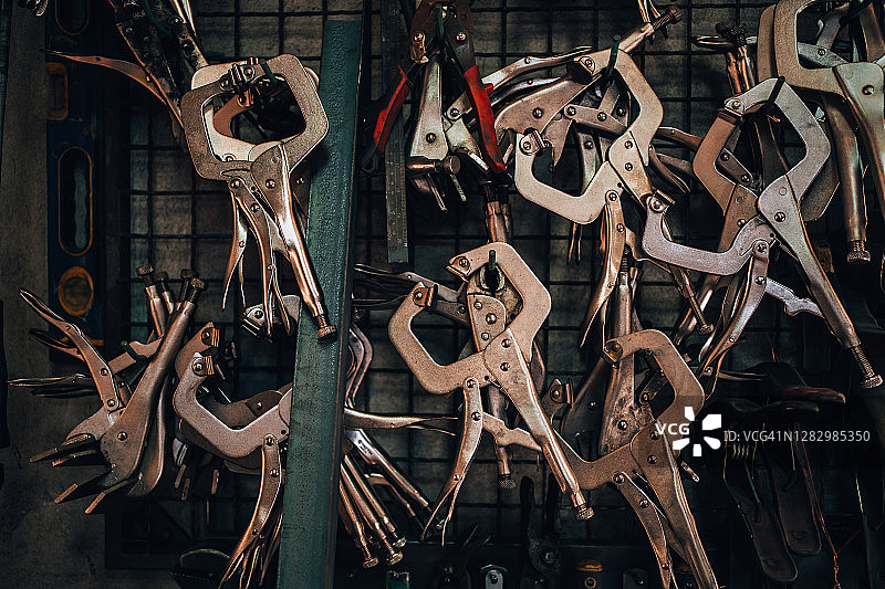 车间里的工作工具图片素材