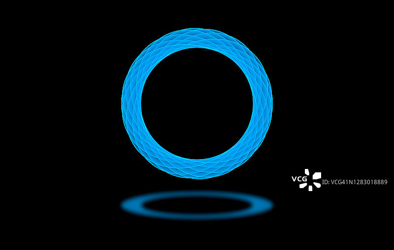 抽象蓝色光环图片素材