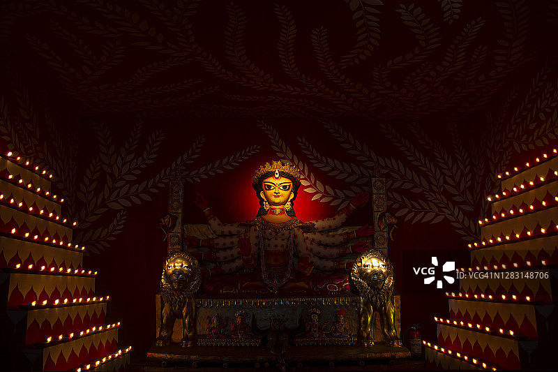 杜尔迦节装饰图片素材