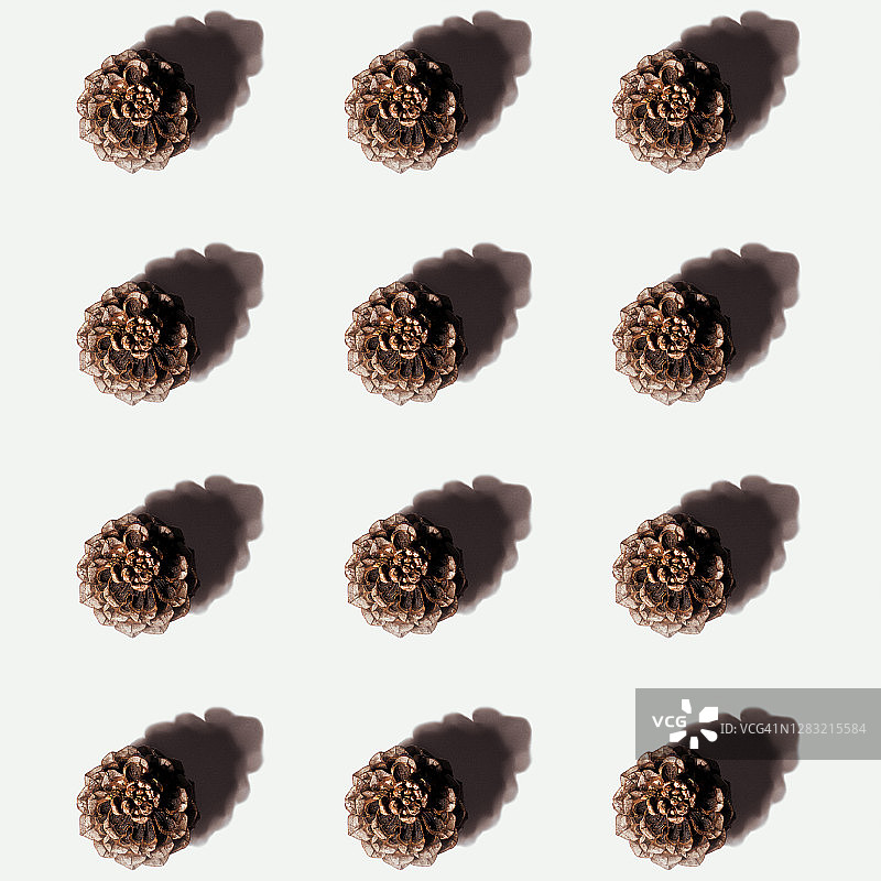 圣诞树松果图案图片素材