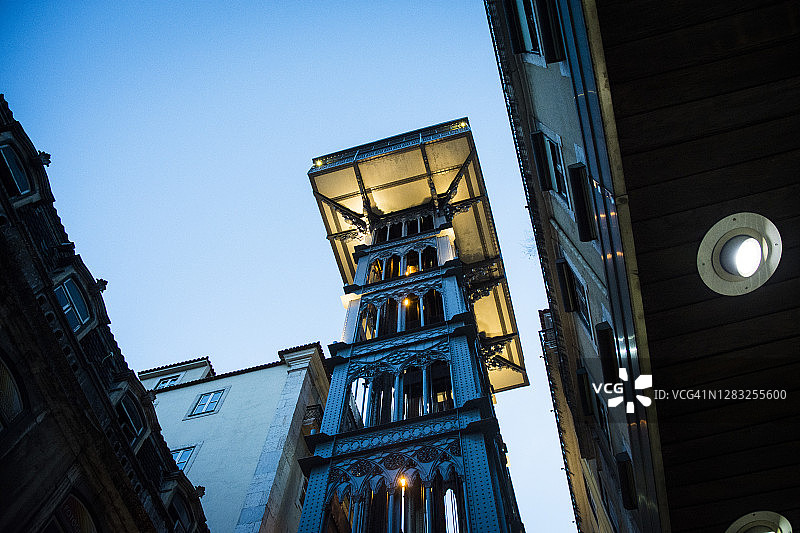 里斯本圣胡斯塔升降机（Elevador de Santa Justa）图片素材
