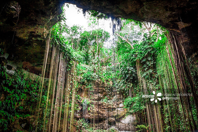 伊克·基尔天然井，尤卡坦图片素材