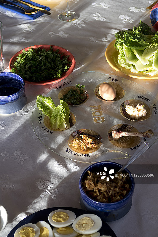 逾越节餐桌图片素材