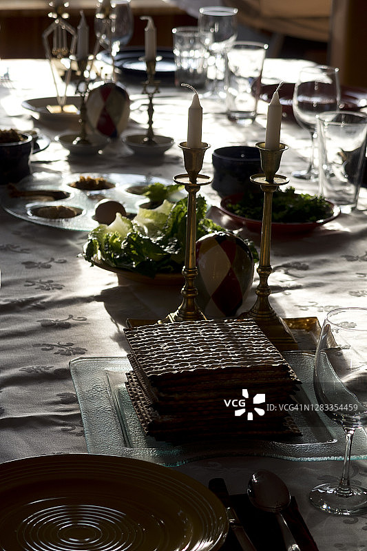 逾越节餐桌图片素材