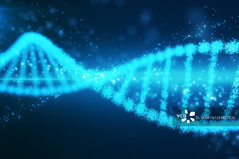 DNA发光粒子结构图片素材