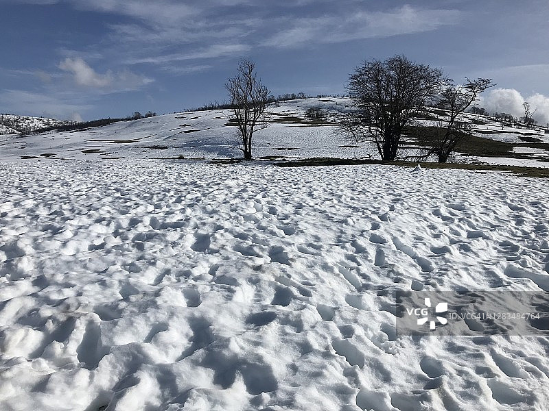 2020年冬季的基安德拉滑雪道图片素材