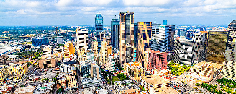 达拉斯现代天际线图片素材