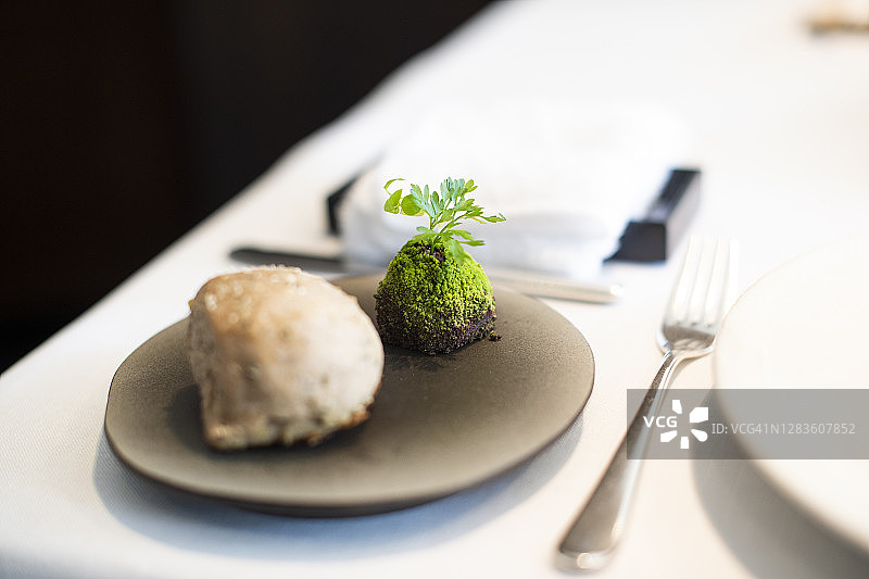 精致融合菜肴特写图片素材