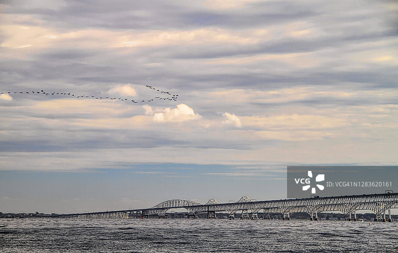 马里兰州切萨皮克湾大桥图片素材