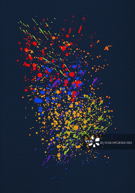 彩色油漆飞溅图片素材