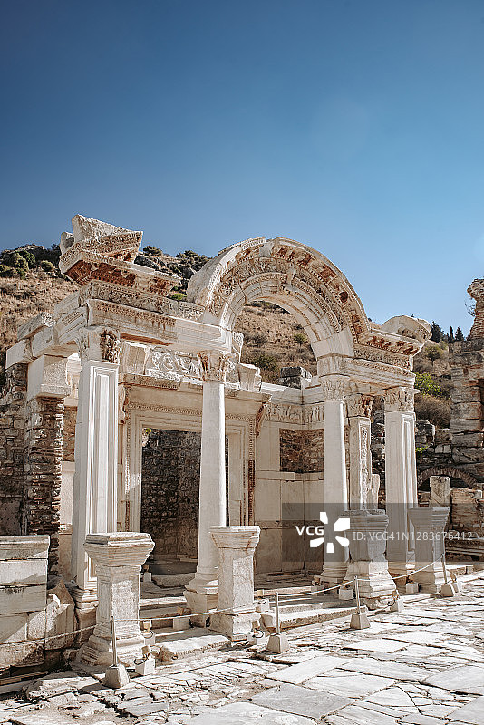 以弗所古城的哈德良神庙图片素材