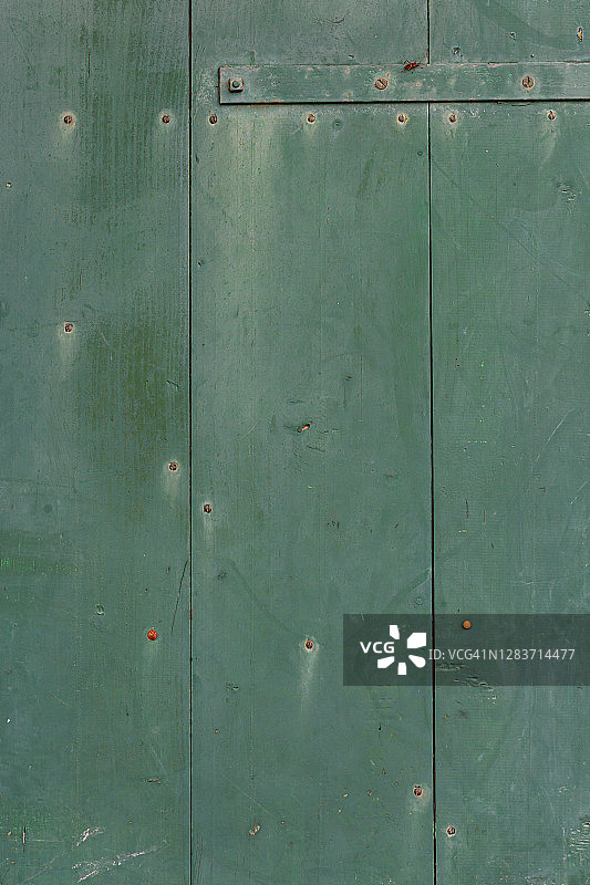 绿色木门板背景纹理图片素材