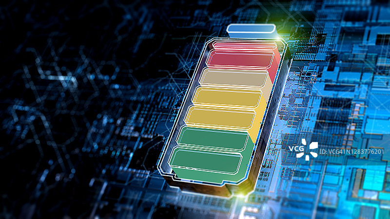抽象电池供应数字概念图片素材