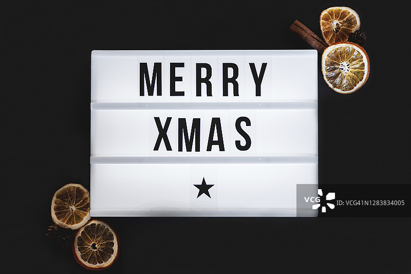 圣诞标志黑色背景图片素材