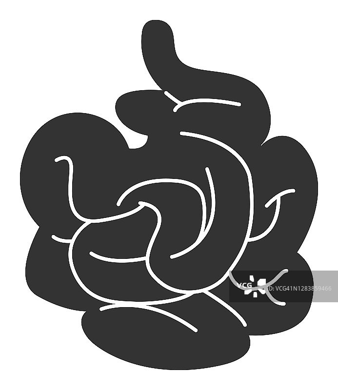 人体内部器官小肠图标图片素材