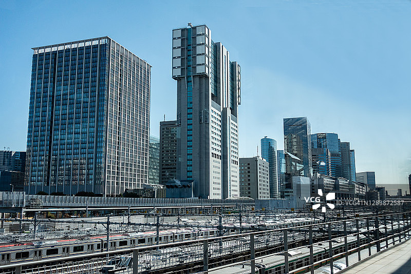 日本东京的城市建筑图片素材