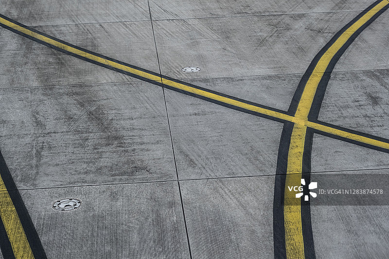 机场跑道图片素材