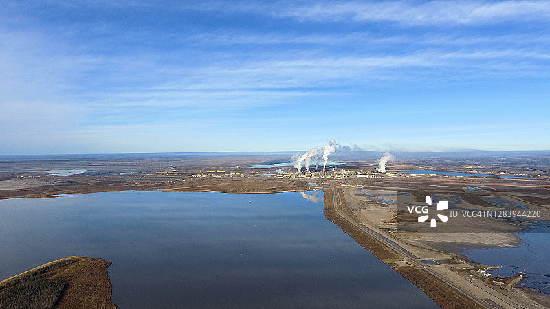 麦克默里堡油砂航拍景观图片素材